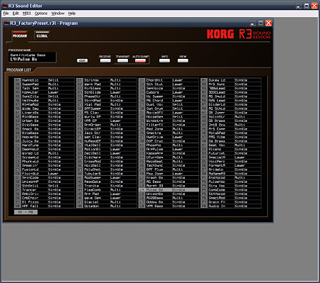 R3-Sound-Editor-Program画面