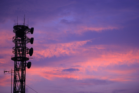 ８月３日の夕陽