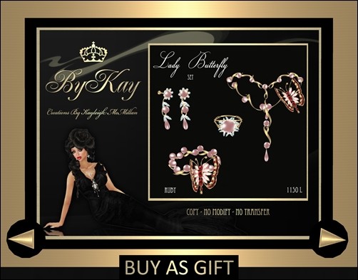 *ByKay* ~ Lady Butterfly ~ Ruby (Set)